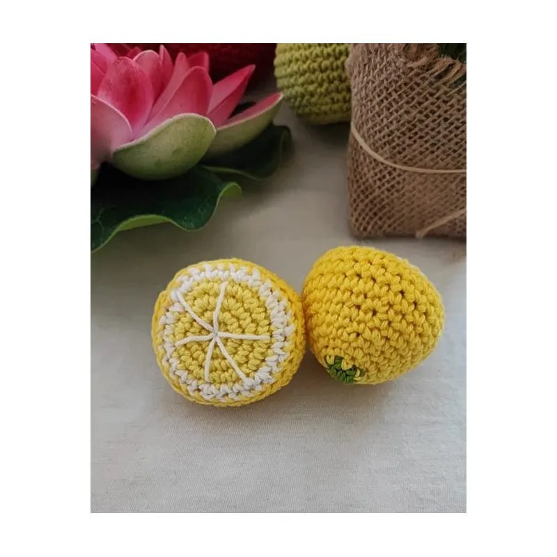 Panier fruits légumes crochet fait main