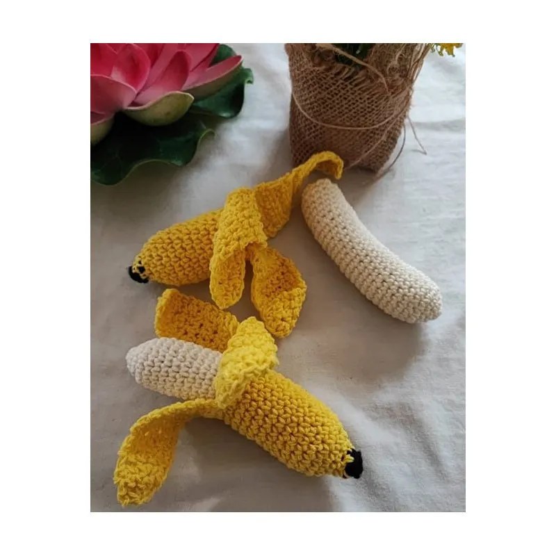 Panier fruits légumes crochet fait main
