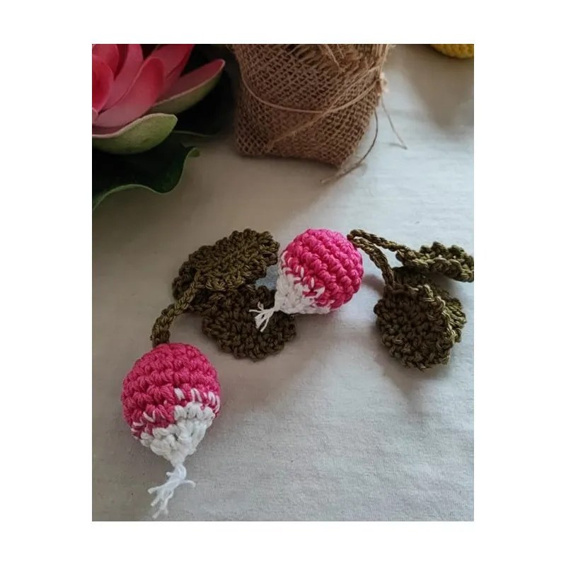 Panier fruits légumes crochet fait main