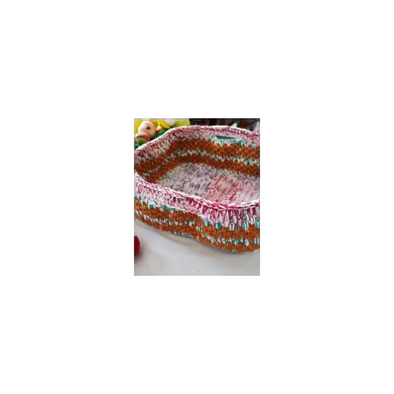 Panier fruits légumes crochet fait main