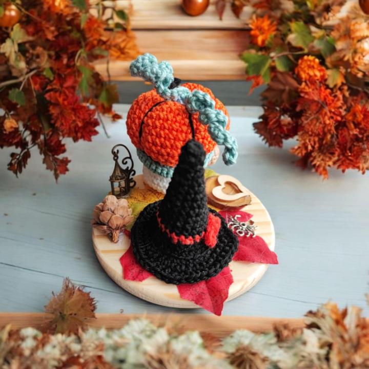 Composition Halloween modèle 2 crochet fait main