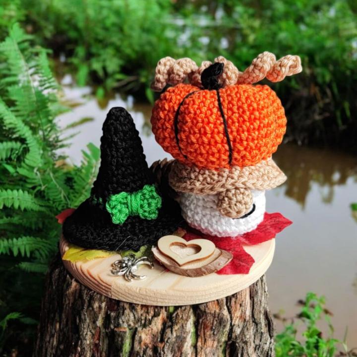 Composition Halloween modèle 4 crochet fait main