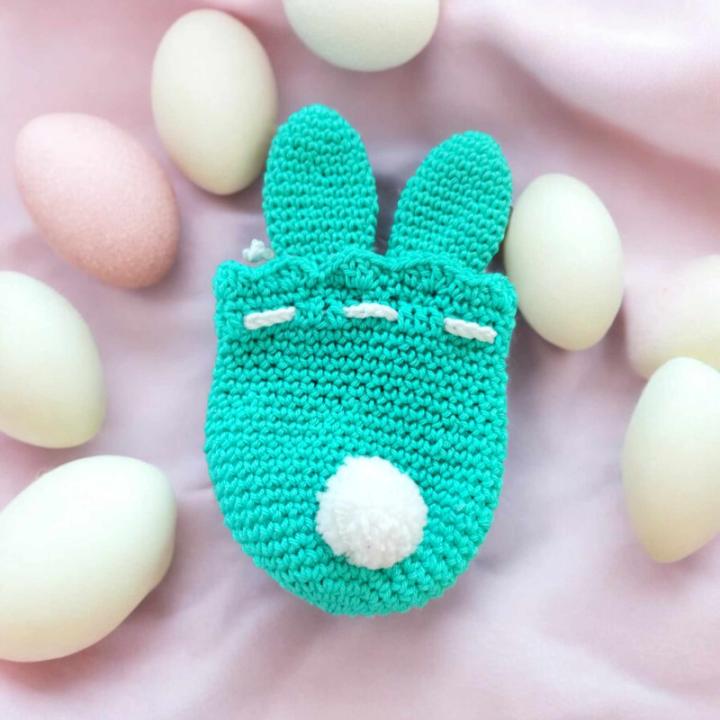 Pochon lapin modèle 5 crochet fait main