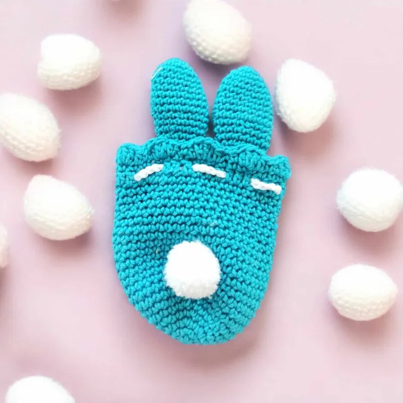 Pochon lapin modèle 7 crochet fait main