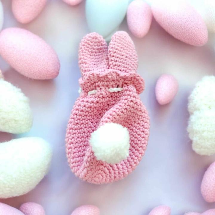 Pochon lapin modèle 9 crochet fait main