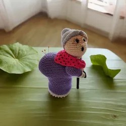 Porte Aiguilles au Crochet | Accessoire Textile Artisanal Fait Main | La Cigogne Crochete