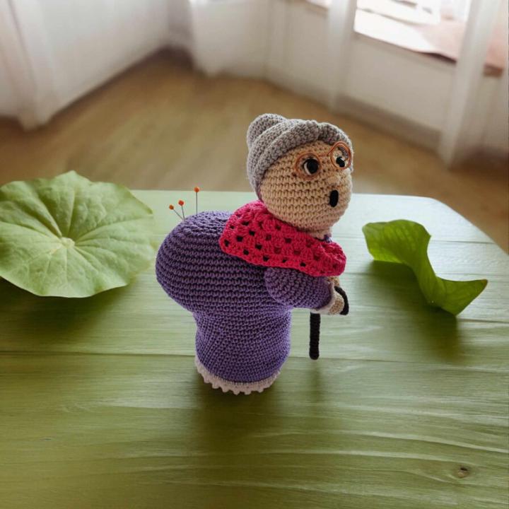 Porte aiguille crochet fait main artisanal