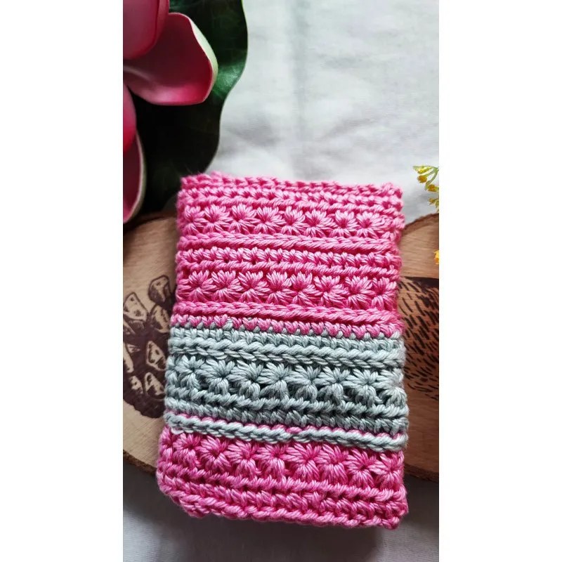 Porte cartes crochet fait main modèle 2