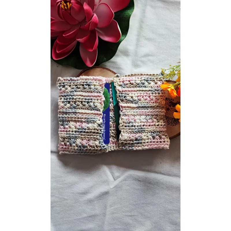 Porte cartes crochet fait main modèle 3