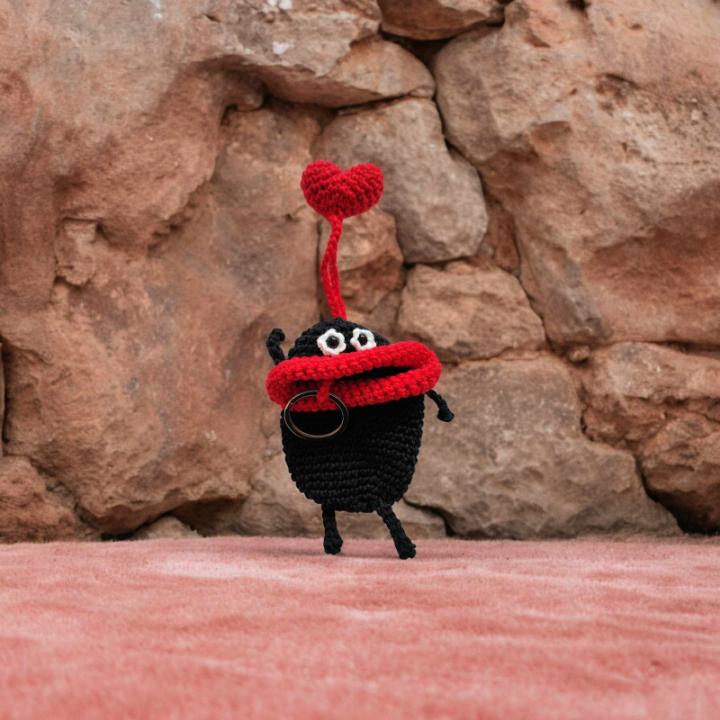 Porte clés étui crochet fait main modèle 1