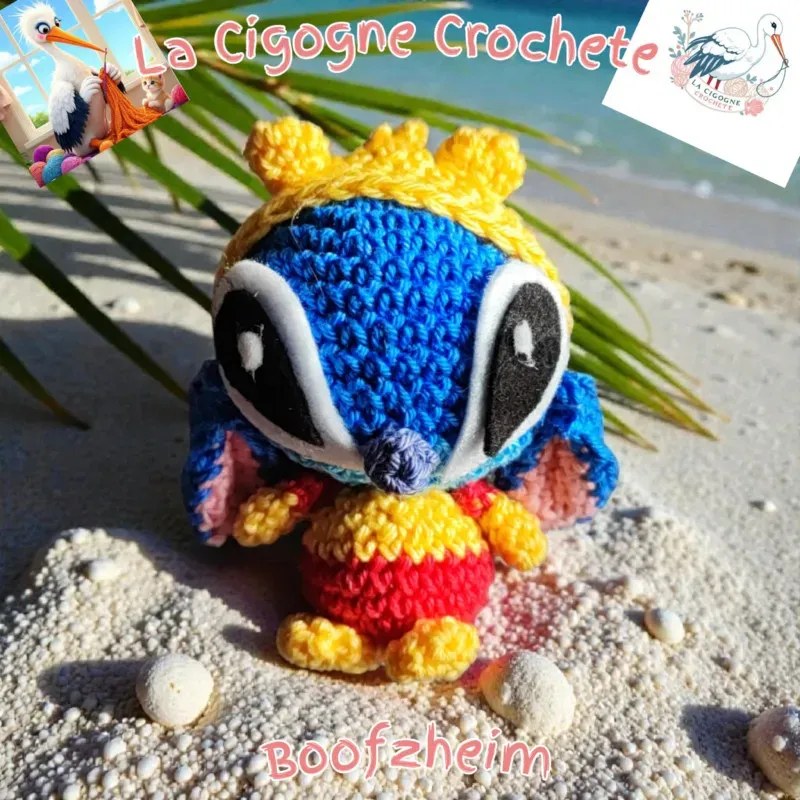 Porte clés personnage crochet fait main modèle 6