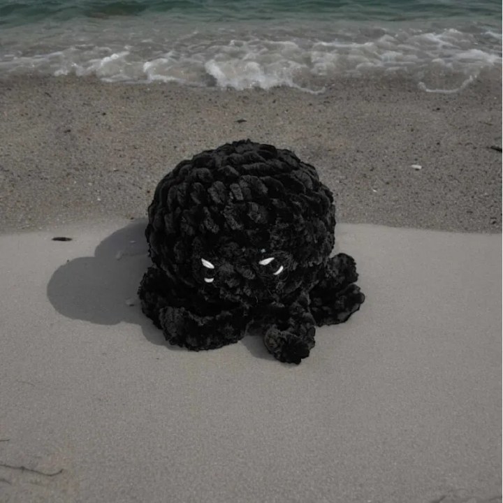 Poulpe modèle 5 crochet fait main peluche artisanale