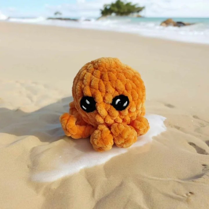 Poulpe modèle 9 crochet fait main peluche artisanale
