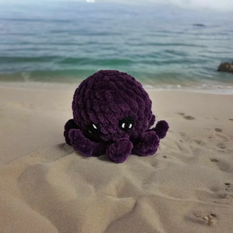 Poulpe modèle 11 crochet fait main peluche artisanale