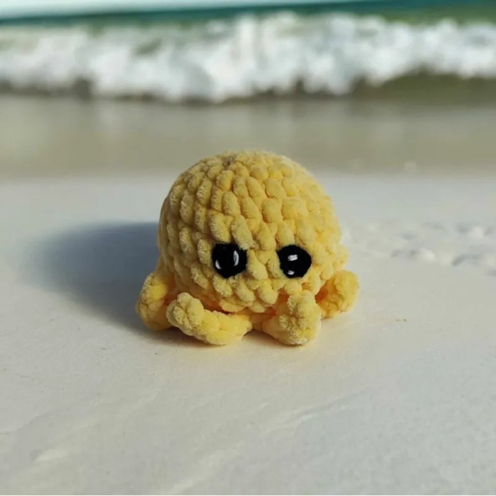 Poulpe modèle 14 crochet fait main peluche artisanale