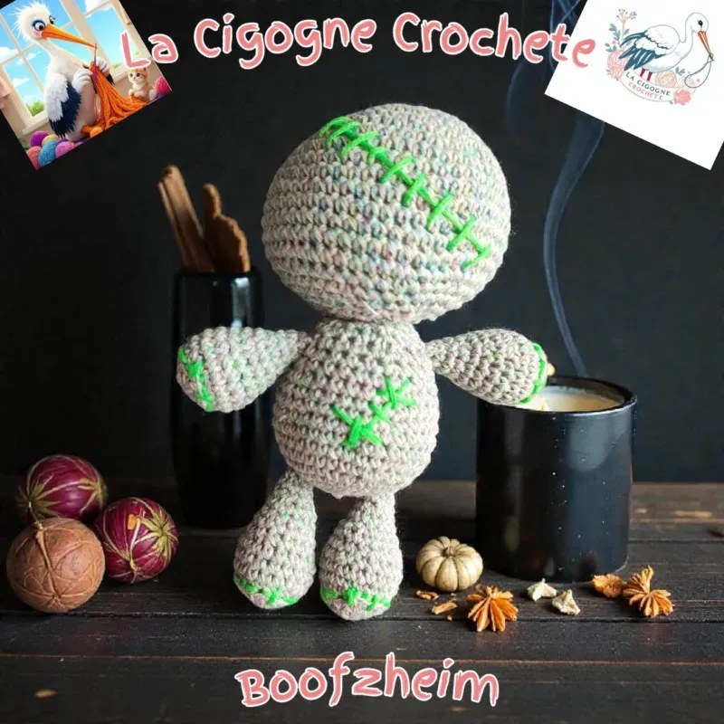Poupée vaudou modèle 3 crochet fait main