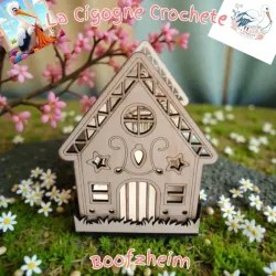 Support Boucles d Oreilles Modele 3 | Presentoir Bijoux en Bois Fait Main | La Cigogne Crochete