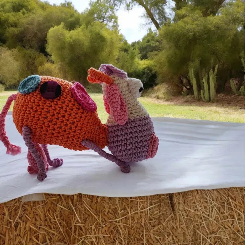 Vache modèle 5 crochet fait main