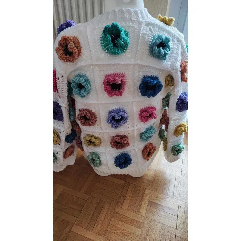 Veste modèle 2 crochet fait main