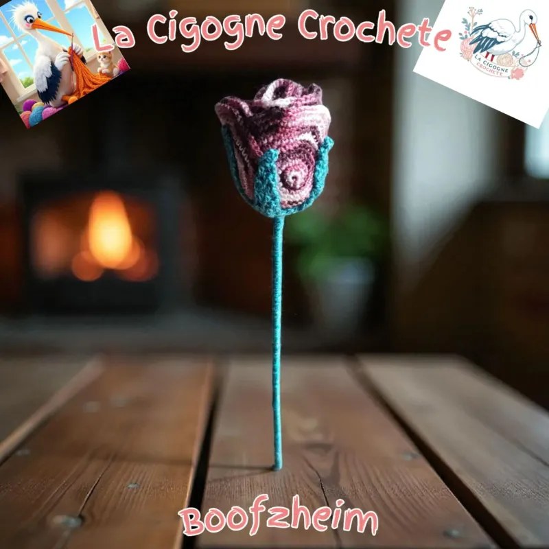 Fleur crochet fait main modèle 3