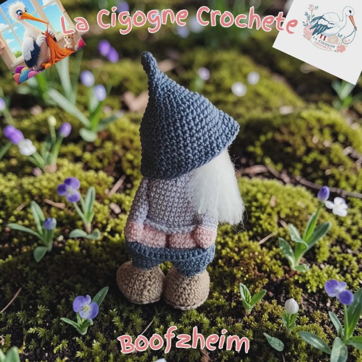 Gnome crochet fait main modèle 1