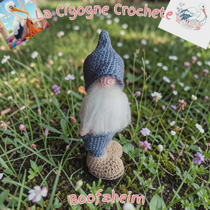 Gnome crochet fait main modèle 1