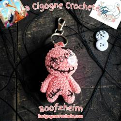 Porte cles Poupee Vaudou au Crochet Fait Main | Modele 2 | La Cigogne Crochete