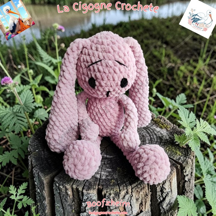 Lapin crochet fait main modèle 2