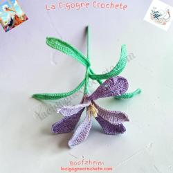 Fleur au Crochet Modele 4 | Decoration Florale Epanouie Fait Main | La Cigogne Crochete
