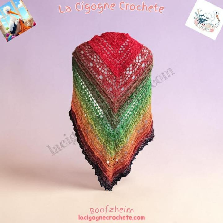 Chale crochet fait main modele 9