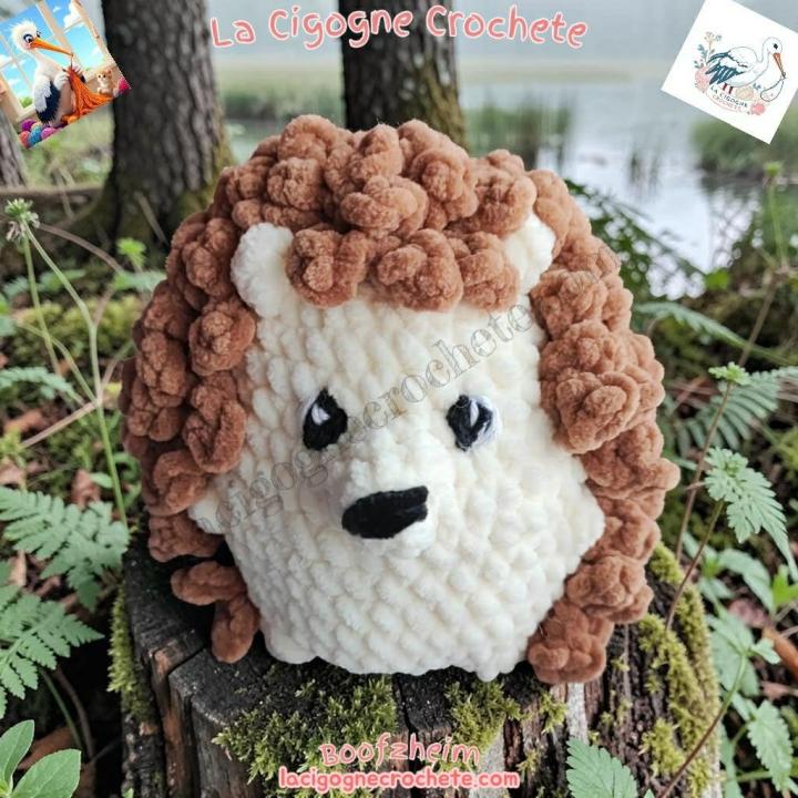 Hérisson crochet fait main modèle 1