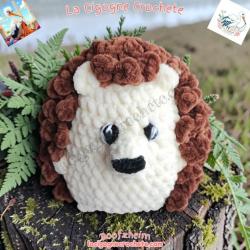 Herisson au Crochet | Peluche Animale Artisanale Fait Main Modele 2 | La Cigogne Crochete