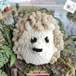 Herisson au Crochet | Peluche Animale Artisanale Fait Main Modele 3 | La Cigogne Crochete