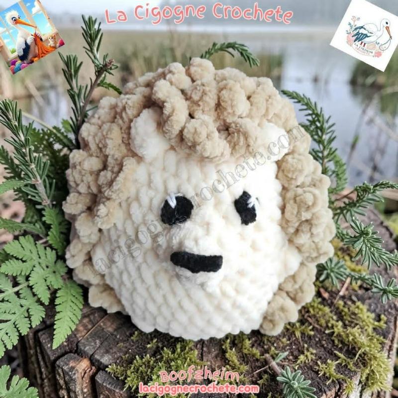 Hérisson crochet fait main modèle 3