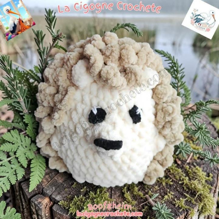 Hérisson crochet fait main modèle 3