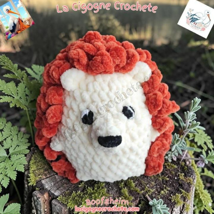 Hérisson au Crochet Modèle 4 – Peluche Artisanale | La Cigogne Crochete