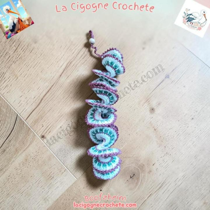 girouette décorative au crochet modèle 2 fait main La Cigogne Crochete