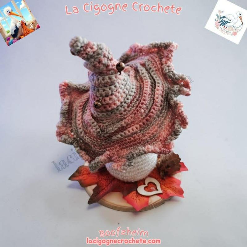 champignon magique crochet modèle 1 décoration féerique