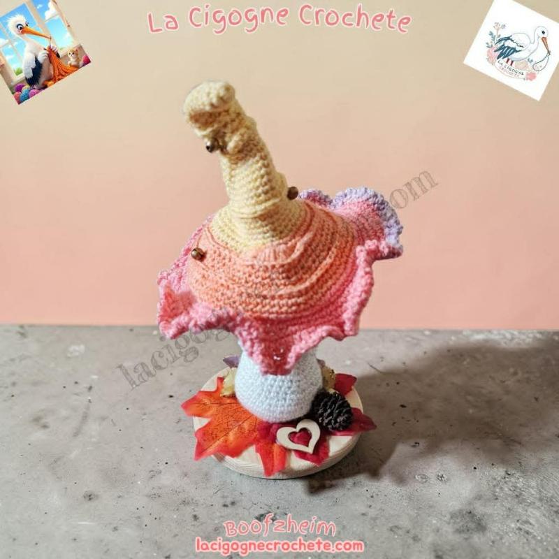 champignon magique crochet modèle 2 décoration féerique