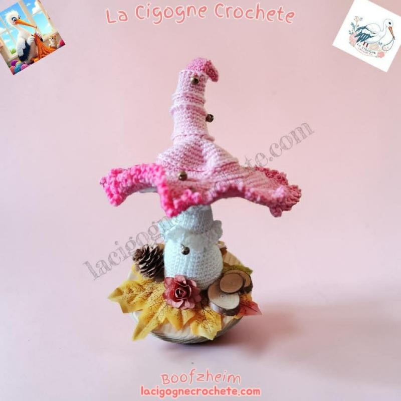 champignon magique crochet modèle 3 décoration féerique