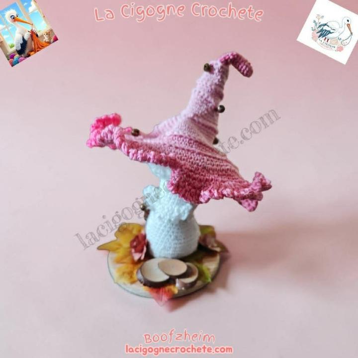 champignon magique crochet modèle 3 décoration féerique