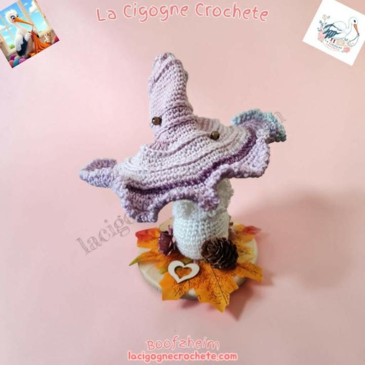 champignon magique crochet modèle 4 décoration féerique
