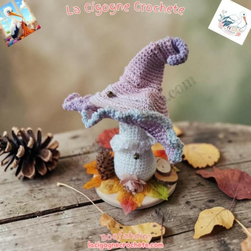 champignon magique crochet modèle 4 décoration féerique