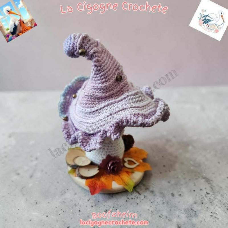 champignon magique crochet modèle 4 décoration féerique
