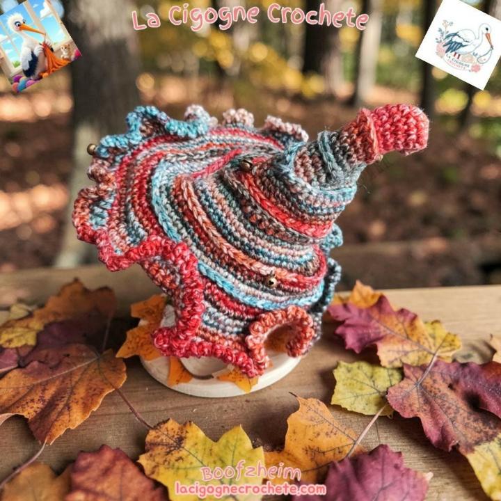 champignon magique crochet modèle 2 décoration féerique
