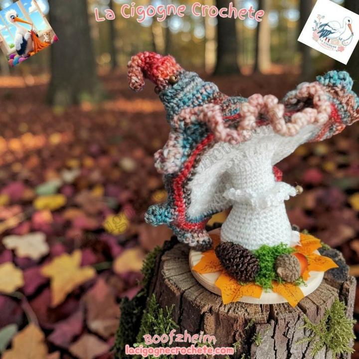 champignon magique crochet modèle 2 décoration féerique
