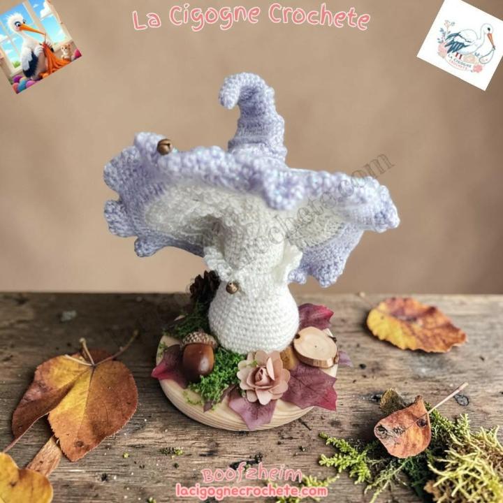 champignon magique crochet modèle 5 décoration féerique