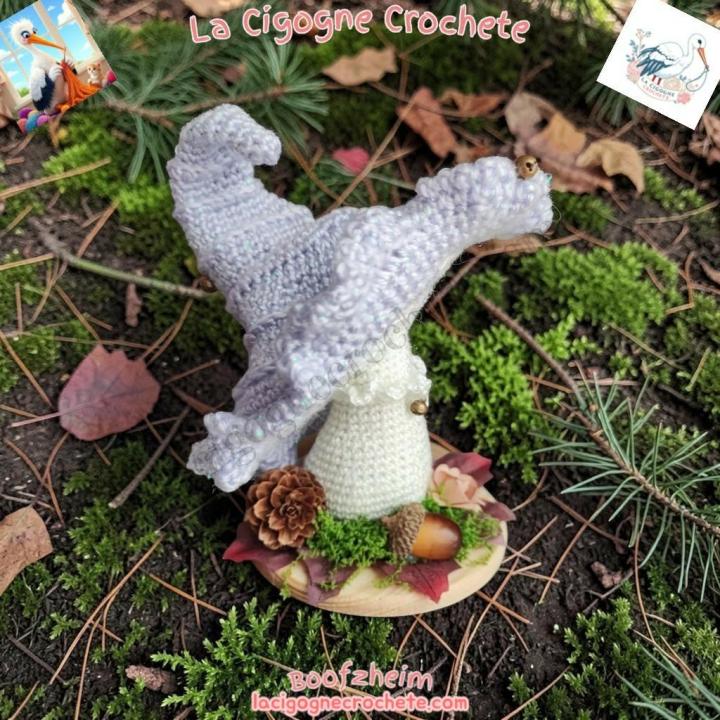 champignon magique crochet modèle 5 décoration féerique