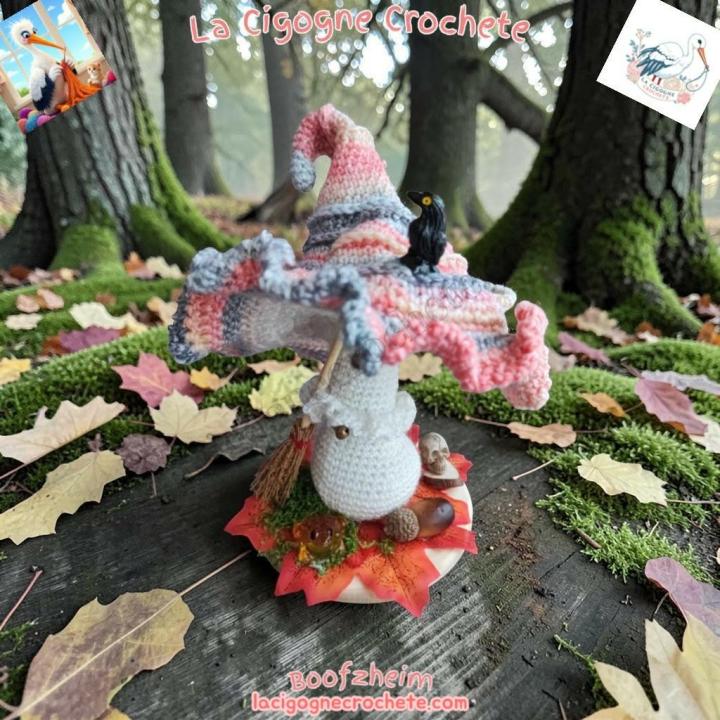champignon magique crochet modèle 6 décoration féerique theme sorciere