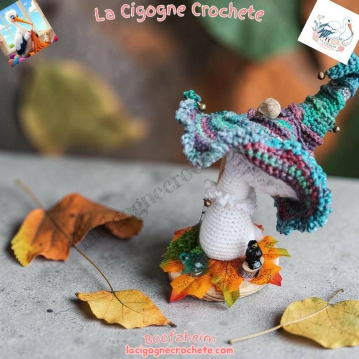 champignon magique crochet modèle 8 décoration féerique theme sorciere